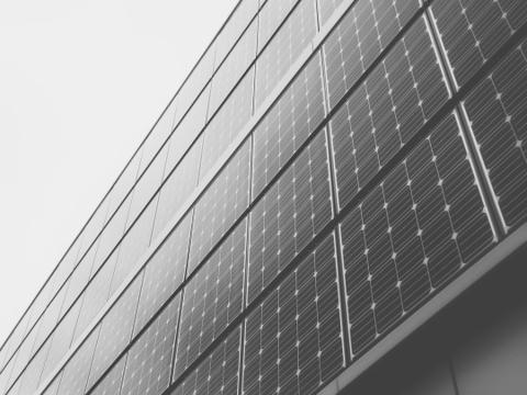 Detalle de un módulo fotovoltaico